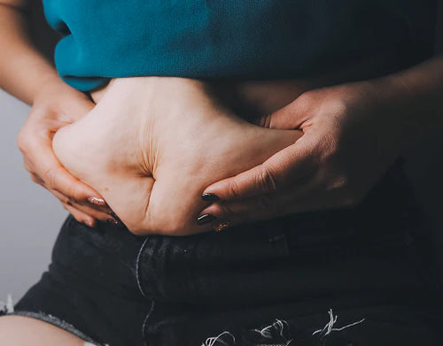 Tenés la panza notablemente más hinchada que antes, sobre todo en la zona del medio.