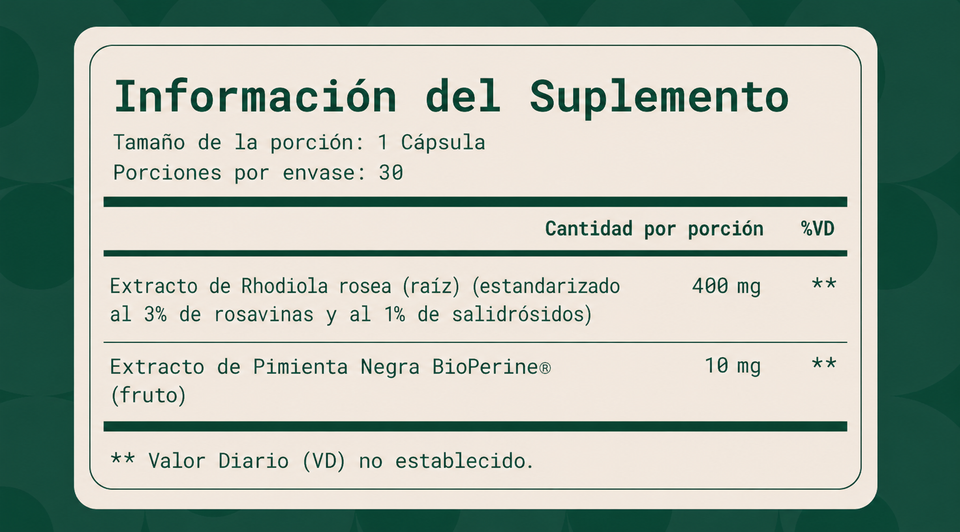 Información Nutricional