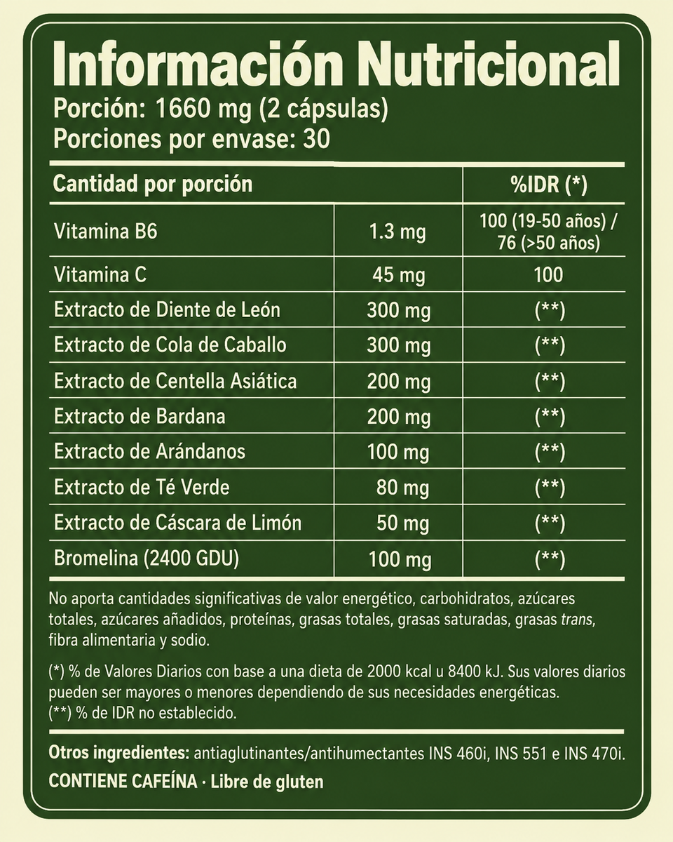 Información Nutricional