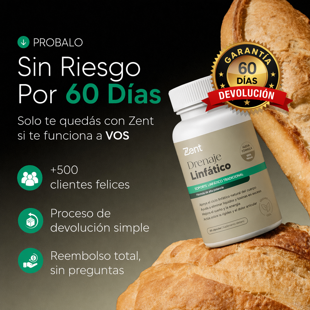 Nueva Fórmula de Máxima Concentración — Cápsulas de Drenaje Linfático by Zent™