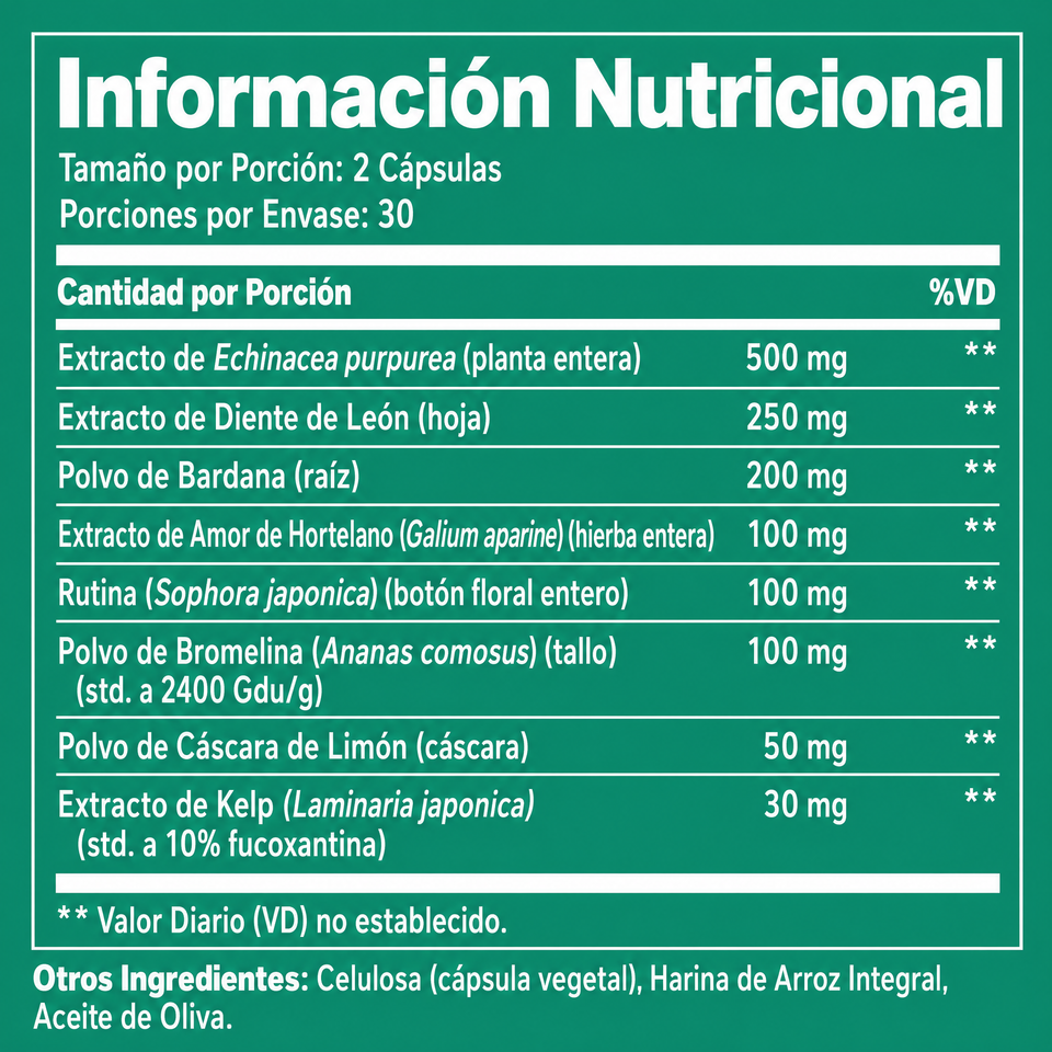 Información Nutricional
